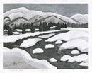 Kazuyuki Ohtsu Winter River - Panteek Antique Prints