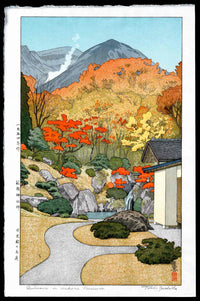 Toshi Yoshida Autumn in Hakone Museum 1958 - Panteek Antique Prints
