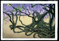 Toshi Yoshida Wisteria at Tokaen in Ushijima Life Time Edition - Panteek Antique Prints