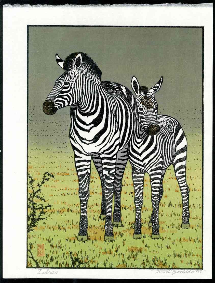Toshi Yoshida Zebras from Africa Series Lifetime Edition