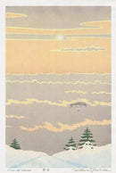 Tsukasa Yoshida Sea of Clouds (light) - Panteek Antique Prints