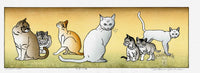 Tsukasa Yoshida Seven Cats - Panteek Antique Prints